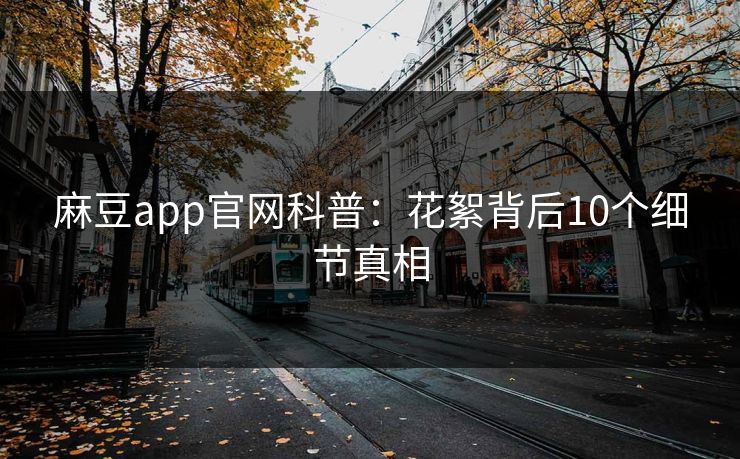 麻豆app官网科普：花絮背后10个细节真相